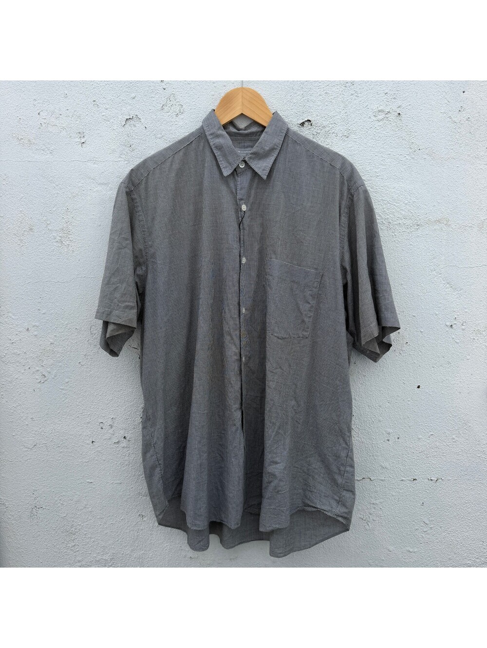 Comme Des Garcons Plaid Button Down Shortsleeve shirt 90s
